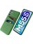 Samsung Galaxy M55 5g Kılıf Çift Kart Yuvalı Pc+Kumaş Telefon Kapağı-Yeşil (Yurt Dışından) 1