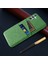 Samsung Galaxy M55 5g Kılıf Çift Kart Yuvalı Pc+Kumaş Telefon Kapağı-Yeşil (Yurt Dışından) 5
