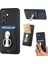 C1-9 Samsung Galaxy S24+KILIF Karbon Fiber Doku Kart Tutucu Telefon Kapağı Katlanır Kickstand-Siyah (Yurt Dışından) 1