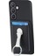 C1-9 Samsung Galaxy S24+KILIF Karbon Fiber Doku Kart Tutucu Telefon Kapağı Katlanır Kickstand-Siyah (Yurt Dışından) 4