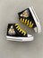 Star You Store Minions Baskılı Siyah Uzun Keten Günlük Spor Ayakkabı Sneaker 2