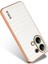 Azns Xiaomi Redmi Note 13 4g Kılıf Galvanik Timsah Doku Pu+Tpu Arka Telefon Kapağı-Beyaz (Yurt Dışından) 4