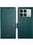 Xiaomi Redmi K70E 5g Kılıf Cüzdan Deri Telefon Kılıfı-Siyahımsı Yeşil (Yurt Dışından) 1