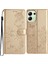 Xiaomi Redmi Note 13 4g Deri Kılıf Çiçek Künye Cüzdan Telefon Kabuk-Altın Için (Yurt Dışından) 1