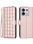 Bınfen Renk Xiaomi Poco X6 5g Deri Kılıf Cüzdan Kare Izgara-Gül Altın (Yurt Dışından) 1