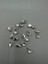 8X13 (1.3cm) Kasalı Dikme Damla Cam Taş Beyaz 20 Adet 1