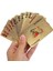 Tekno Trust Iskambil Kağıdı Altın Renk Plastik Parlak Su Geçirmez Poker Parti Oyun Kartı 1