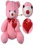 Peluş 80 cm Kalpli Ayı PL62531 1