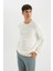 Regular Fit Bisiklet Yaka Kalın Basic Düz Sweatshirt T3777AZ24AU 4