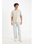 %100 Pamuk Comfort Regular Fit Rahat Kalıp Bisiklet Yaka Baskılı Kısa Kollu Tişört C6143AX24AU 3