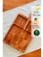 Neper 2 Li Doğal Ahşap Saplı Kayın Ağacı Bölmeli Peynir Çerez Meyve Kahvaltı Sunum Tabağı 47X26/35 cm 2