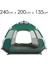 Profesyonel 4 Kişilik Su Geçirmez Çadır 240 x 200 x 135CM Ölçülerinde Kumaş: 190T Polyester With Sliver Coated, Pu 800MM Zemin: 210D Oxford, PU1000MM - Yeşil Renk (60I02H) 5