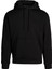 Erkek Logo Tape Hoodıe Sweatshirt-Siyah 4