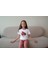 Kız Çocuk Pamuk Karpuz Baskılı Kısa Kol Tshirt 3