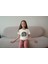 Kız Çocuk Pamuk Küçük Mantar Baskılı Kısa Kol Tshirt 3