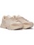 Kadın Bej Kalın Tabanlı Bağcıklı Sneaker 24WFE145018 3