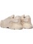 Kadın Bej Kalın Tabanlı Bağcıklı Sneaker 24WFE145018 5
