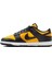 Dunk Low Leather Mens Sneaker Hakiki Deri Sarı Siyah Günlük Spor Ayakkabı 1