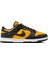 Dunk Low Leather Mens Sneaker Hakiki Deri Sarı Siyah Günlük Spor Ayakkabı 2