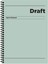 Draft Spiralli Yeşil Sert Kapak 80 Yaprak 17 x 24 cm Kareli Defter 1
