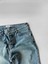 Slim Fit Kısa Paça Yıkamalı Distressed Jean Pantolon Buz Mavi 2