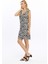 Shıft Dress-Önü Düğmeli Patlı Kolları Fırfır Örme Elbise 3