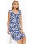 Shıft Dress-Önü Düğmeli Patlı Kolları Fırfır Örme Elbise 5