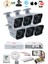 6'lı Güvenlik Kamerası Seti - 5mp Sony Seculensli 1080P Full Hd Ahd, 8 Ultra Warm Led, Gece Renkli, V1 2