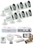 6 Kameralı Set 5mp Sony Seculensli 1080P, 4 Warm Led, Gece Renkli, Full Hd Ahd Güvenlik Kamerası Seti, Colorvu, V1 1