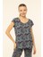 Dalgalı Desenli T-Shirt 1