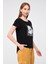 Saçı Taş Işlemeli Kız Baskılı T-Shirt 2