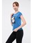 Saçı Taş Işlemeli Kız Baskılı T-Shirt 2