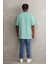 Baskılı Oversize T-Shirt - Mint Yeşili 2