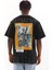 Baskılı Oversize T-Shirt - Siyah 2
