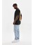 Baskılı Oversize T-Shirt - Siyah 3