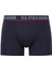 80516 Erkek Pamuklu 3'lü Boxer-Bordo&Lacivert&Baskılı 1