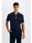 New Regular Fit Polo Yaka Kısa Kollu Tişört D6000AX24SM 1