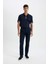 New Regular Fit Polo Yaka Kısa Kollu Tişört D6000AX24SM 2