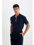 New Regular Fit Polo Yaka Kısa Kollu Tişört D6000AX24SM 4