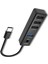 HUB08 Tak Çalıştır 3 Adet USB 2.0 ve 1 Adet USB 3.0 Çıkışlı USB Çoklayıcı - Siyah 1