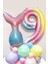 9 Yaş Rakam Balonlu Deniz Kızı Kuyruğu Karşılama Seti Gökkuşağı Rakam Balon Balık Kuyruğu 1