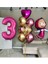 3 Yaş Lisanslı Büyük Boy Maşa ile Koca Ayı Balon Seti Maşa Balon ve 100CM Rakam Balon 1