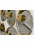 2 Model Çelik Oval Kulplu 25 cm Tepsi ve Gold Makaronluk 6 Lı Takım 3
