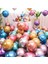Unicorn Balon Rose Gold Krom Parlak Balonlu Kolay Kurulum Karşılama Seti 4
