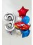 Şimşek Mcqueen Arabalar Temalı Balon Seti 76CM Gümüş Rakam Balonlu Yıldızlı Set 1