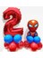 Örümcek Adam Balon Karşılama Seti Rakam Balon Spiderman Balon 1