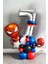 Örümcek Adam Spiderman Gümüş Gri Rakam Balon Karşılama Seti 1