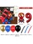 Spiderman Örümcekadam Balon Karşılama Seti ( 1-9 Yaş Kırmızı Rakam Balon Seçimli) 1