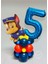Mavi Rakam Balonlu Paw Patrol Karakterleri Balon Karşılama Seti Pençe Çetesi 1