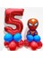 Örümcek Adam Balon Karşılama Seti Rakam Balon Spiderman Balon 1